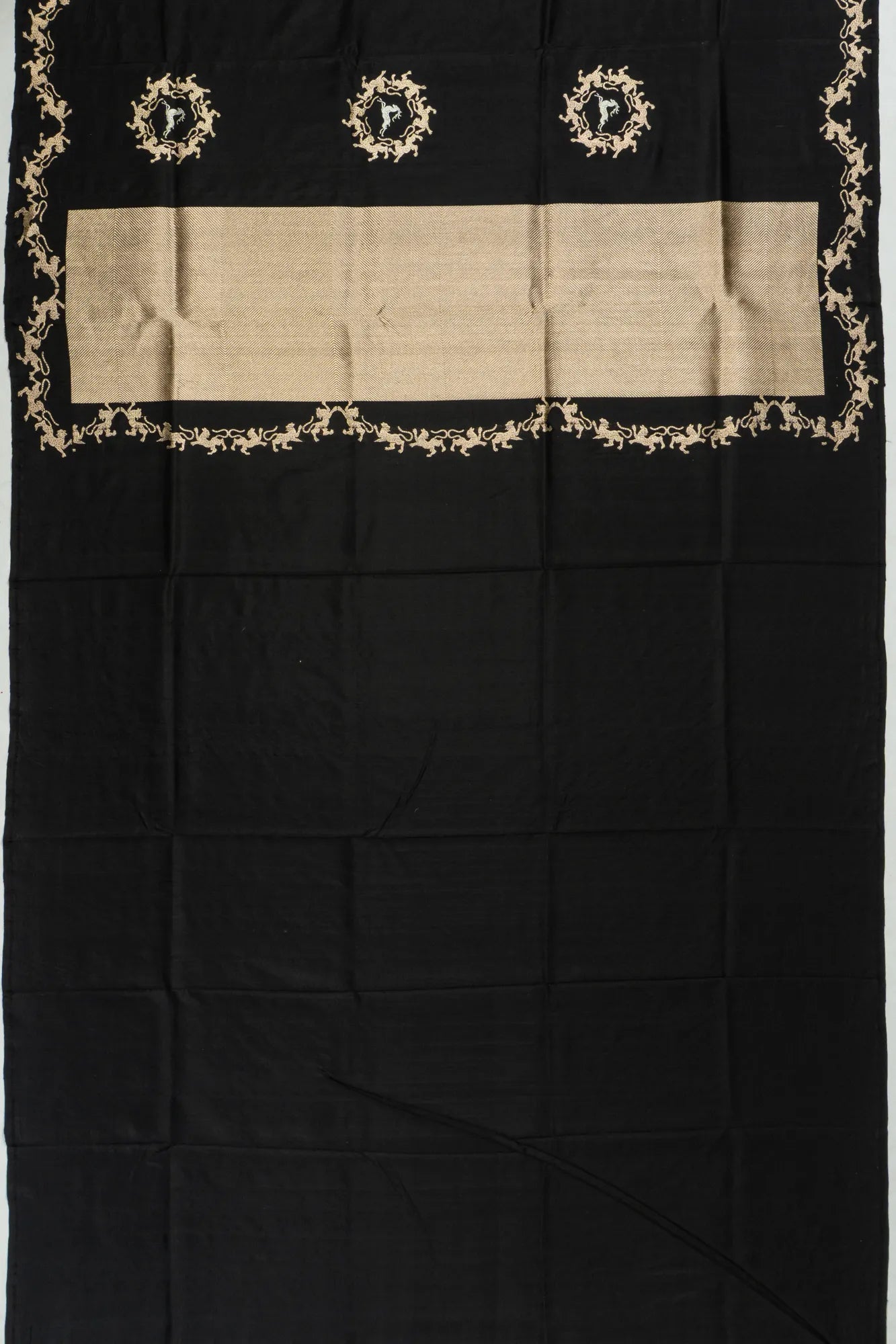 Banarasi Silk Butta Black Saree