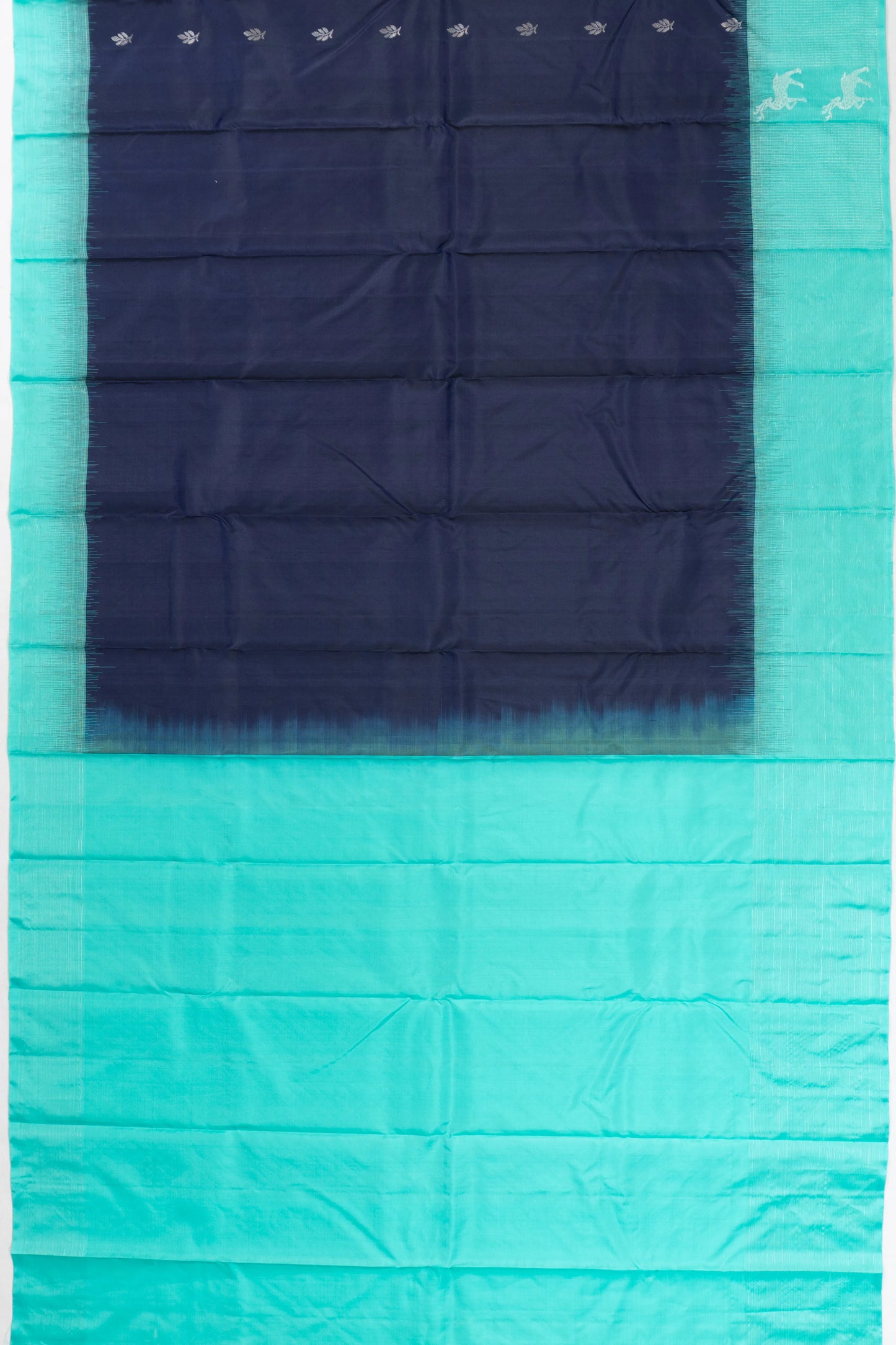 Taranga Kanchi Silk Butta Teal Blue saree