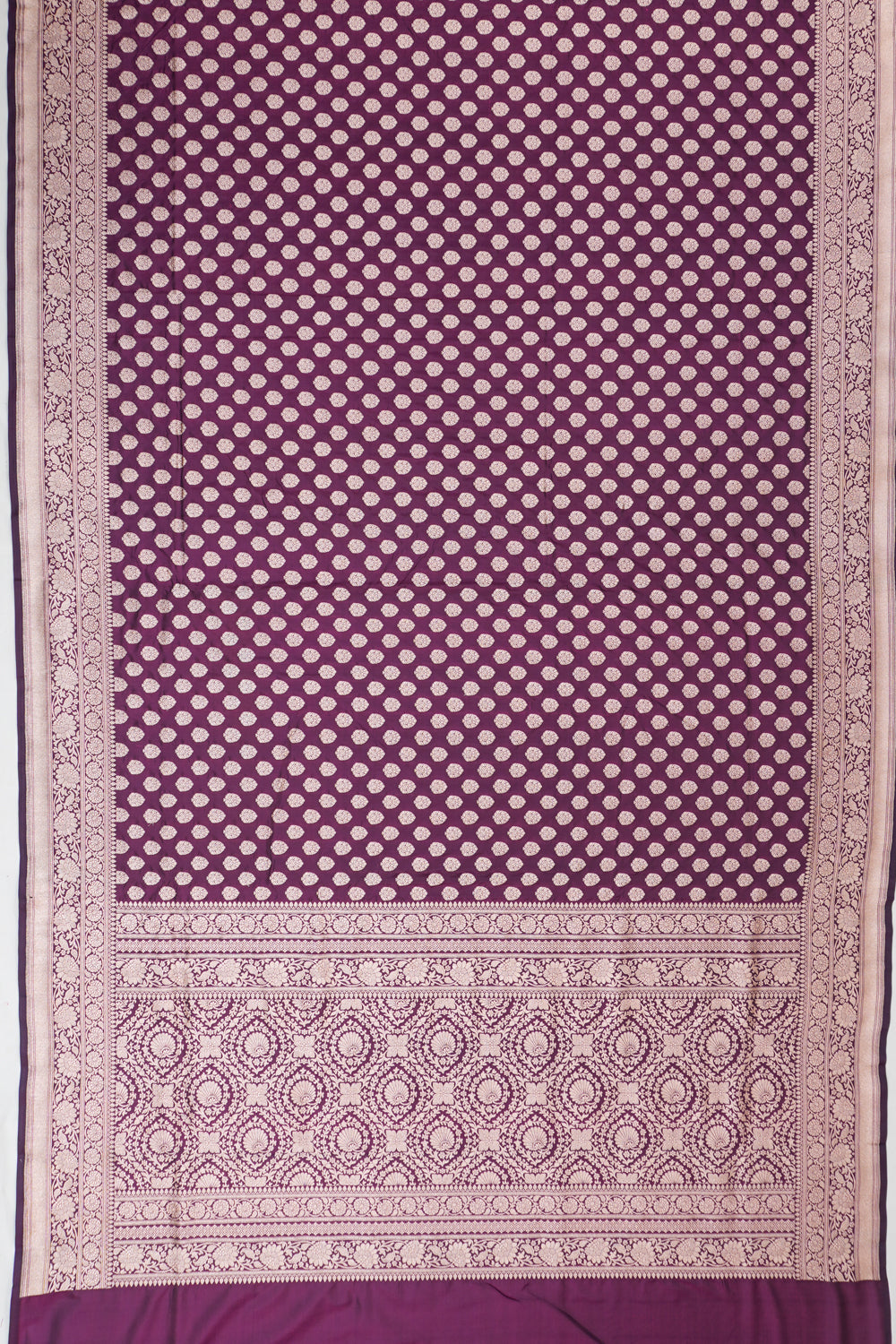 Vaanya Banaras Silk Brocade Purple Saree