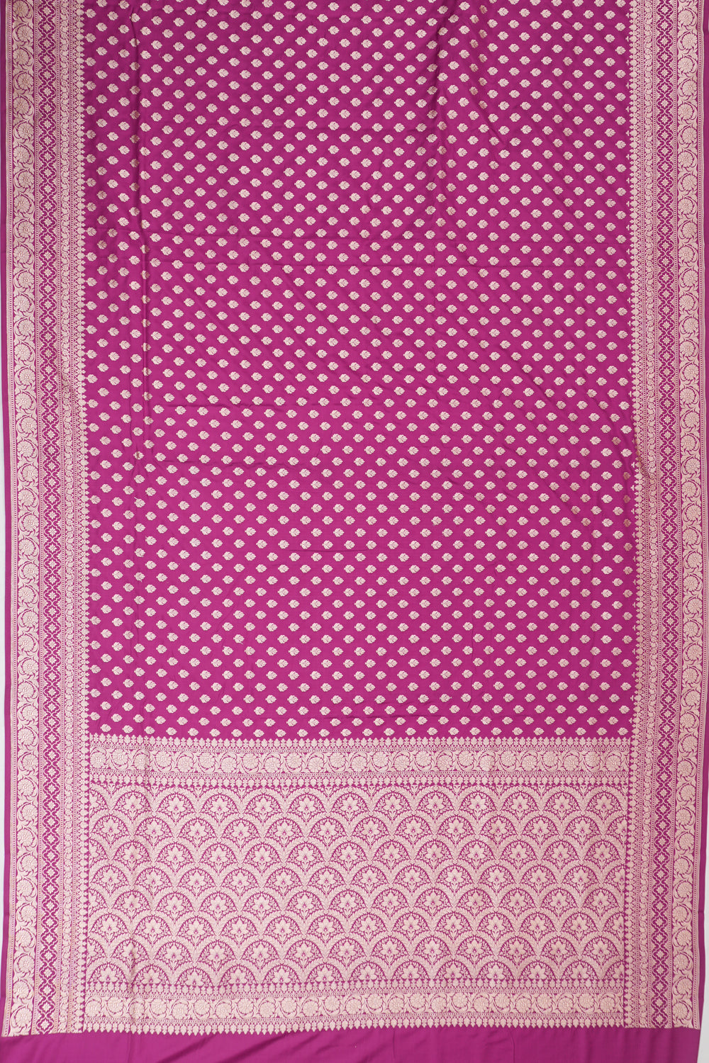 Vaanya Banaras Silk Brocade Violet Saree