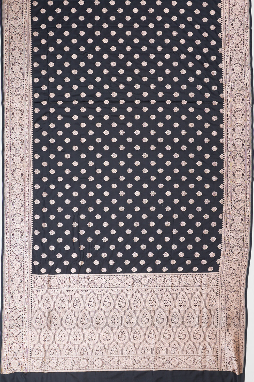 Vaanya Banaras Silk Butta Black Saree