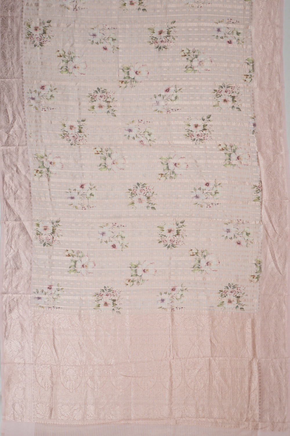 Vaanya Banaras Silk Brocade Pink Saree