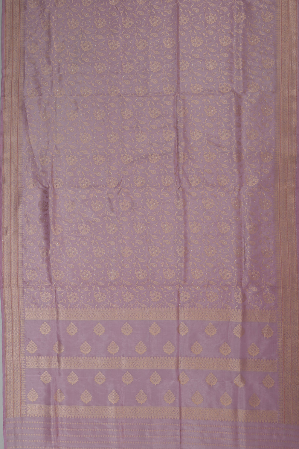 Vaanya Banaras Silk Brocade Lavender Saree