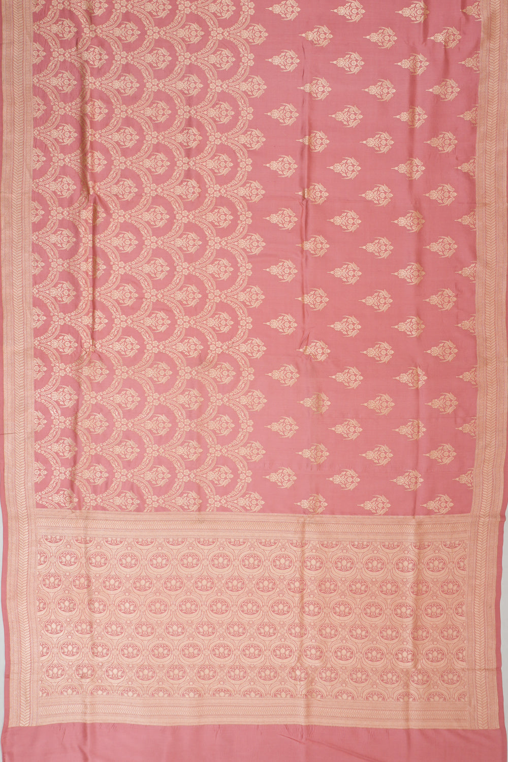 Banarasi Silk Butta Pink Saree