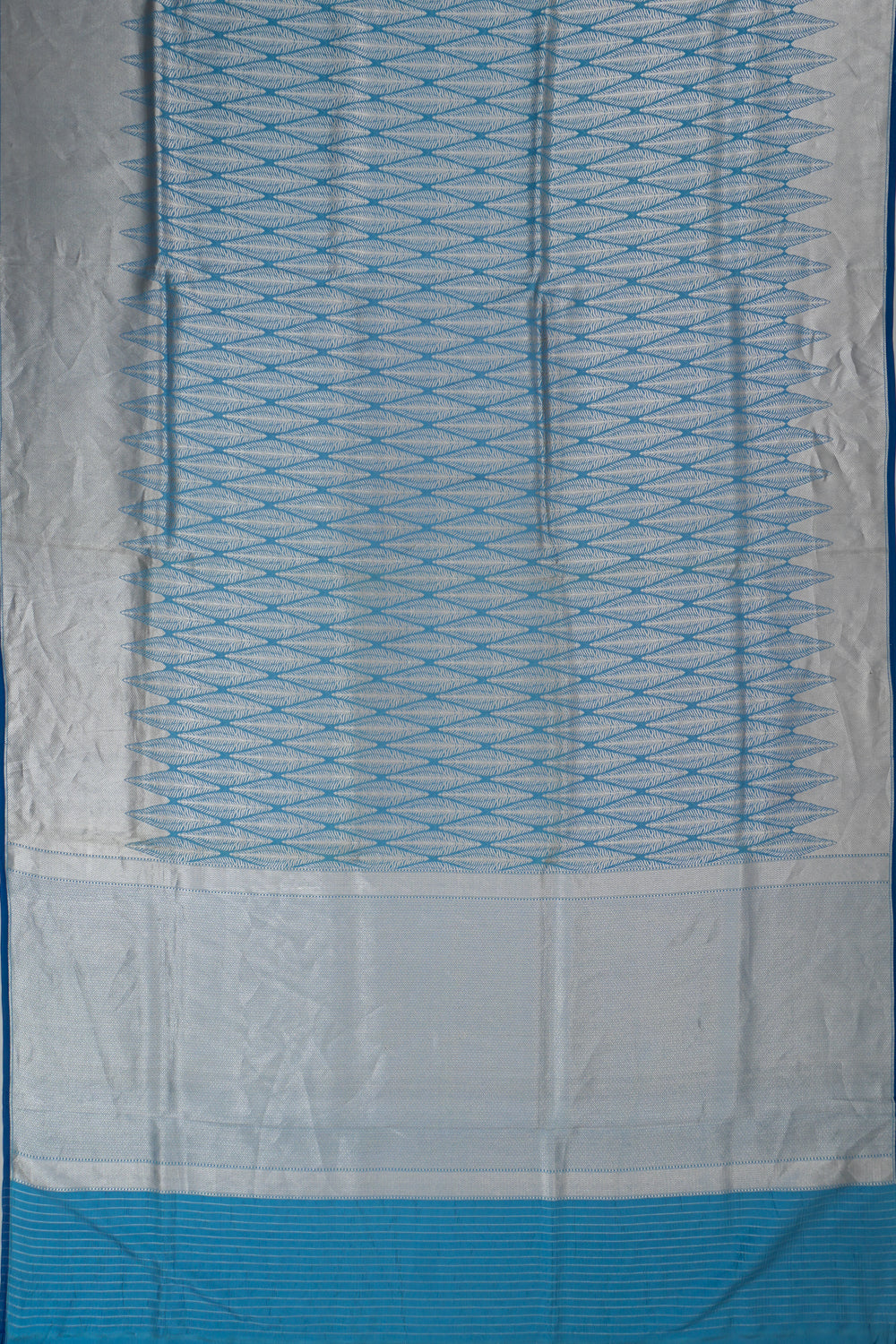 Banarasi Silk Butta Blue Saree