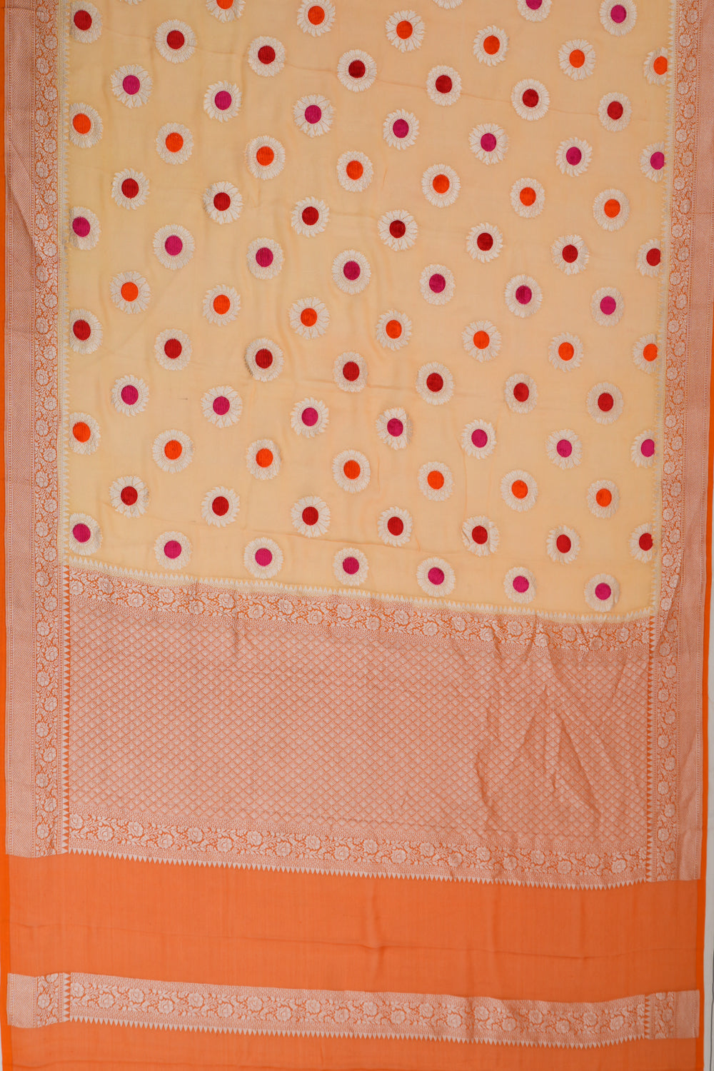 Banarasi Georgette Butta Yellow Saree