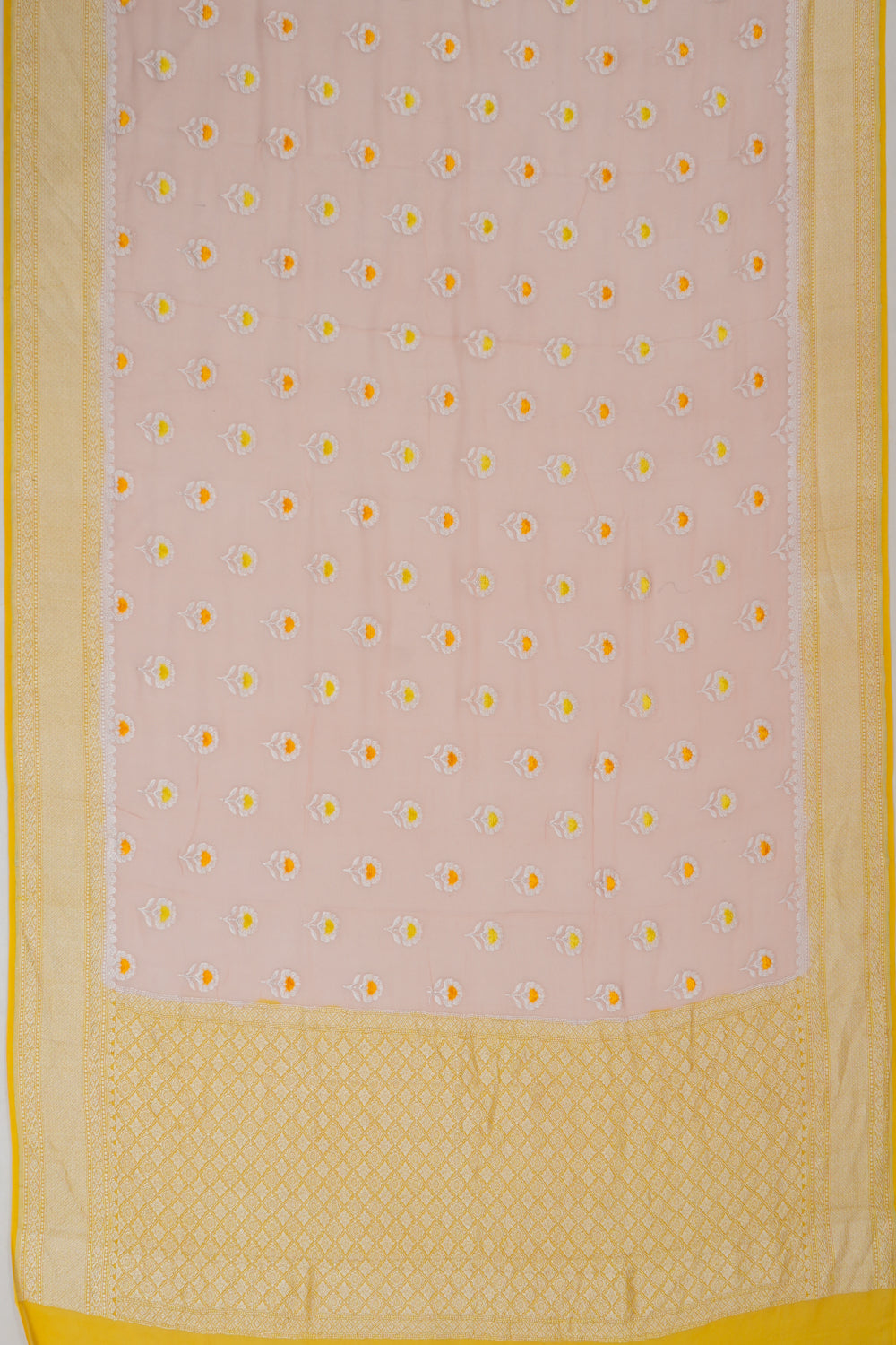 Banarasi Georgette Butta Pink Saree