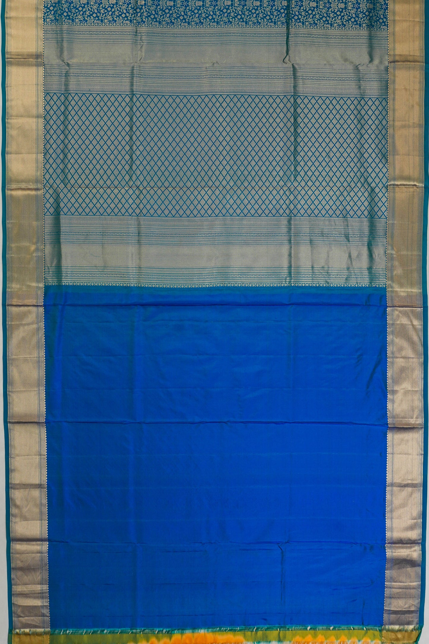 Taranga Kanchi Silk Brocade Blue Saree
