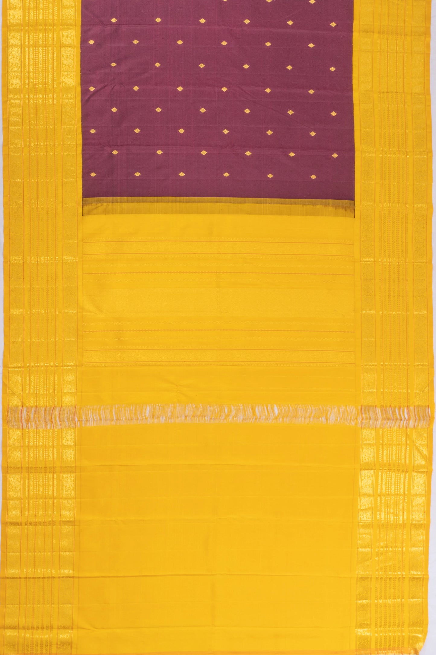 Kanchipuram Silk Butta Maroon Saree