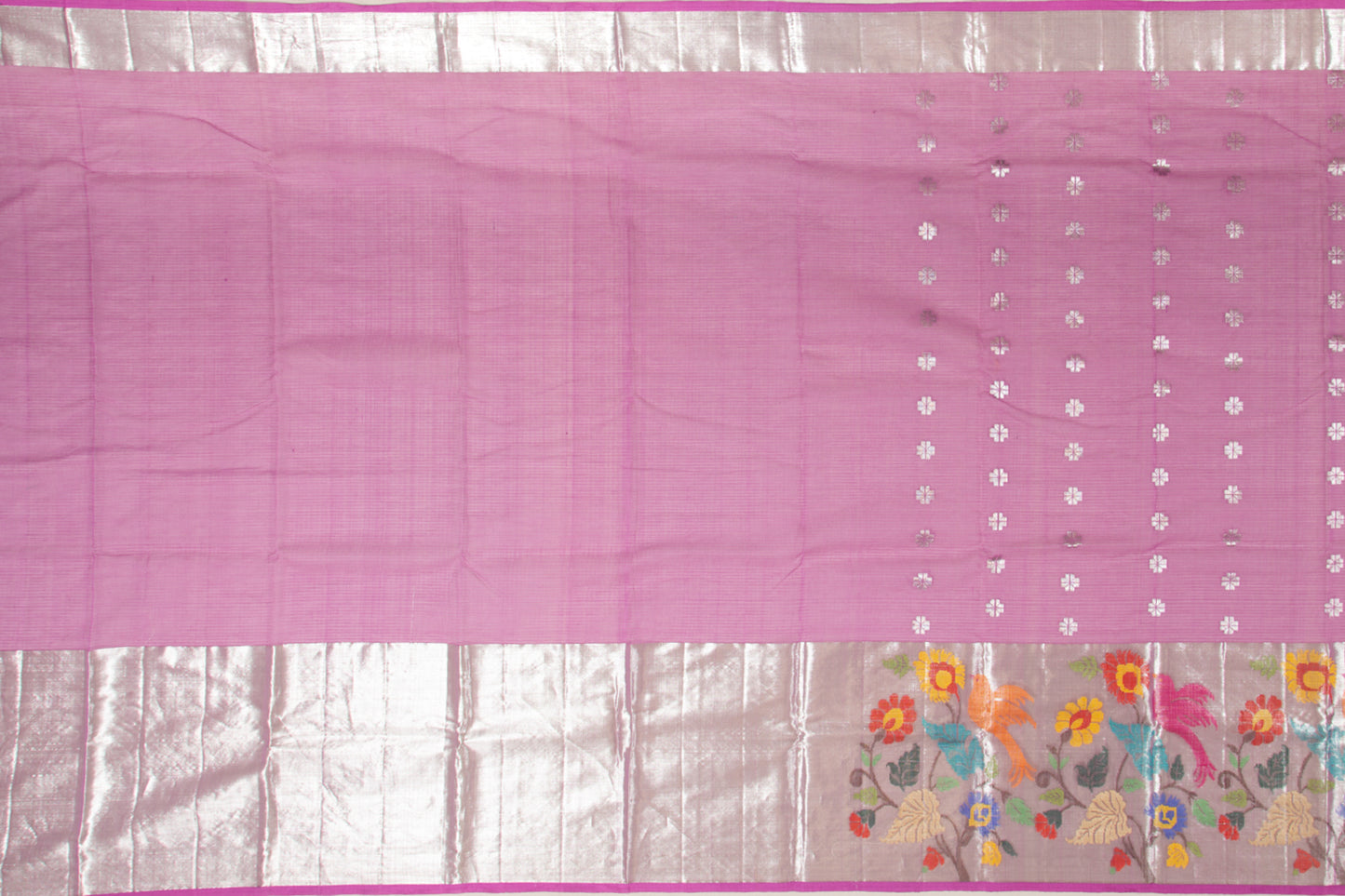 Kota Silk Butta Lavender Saree