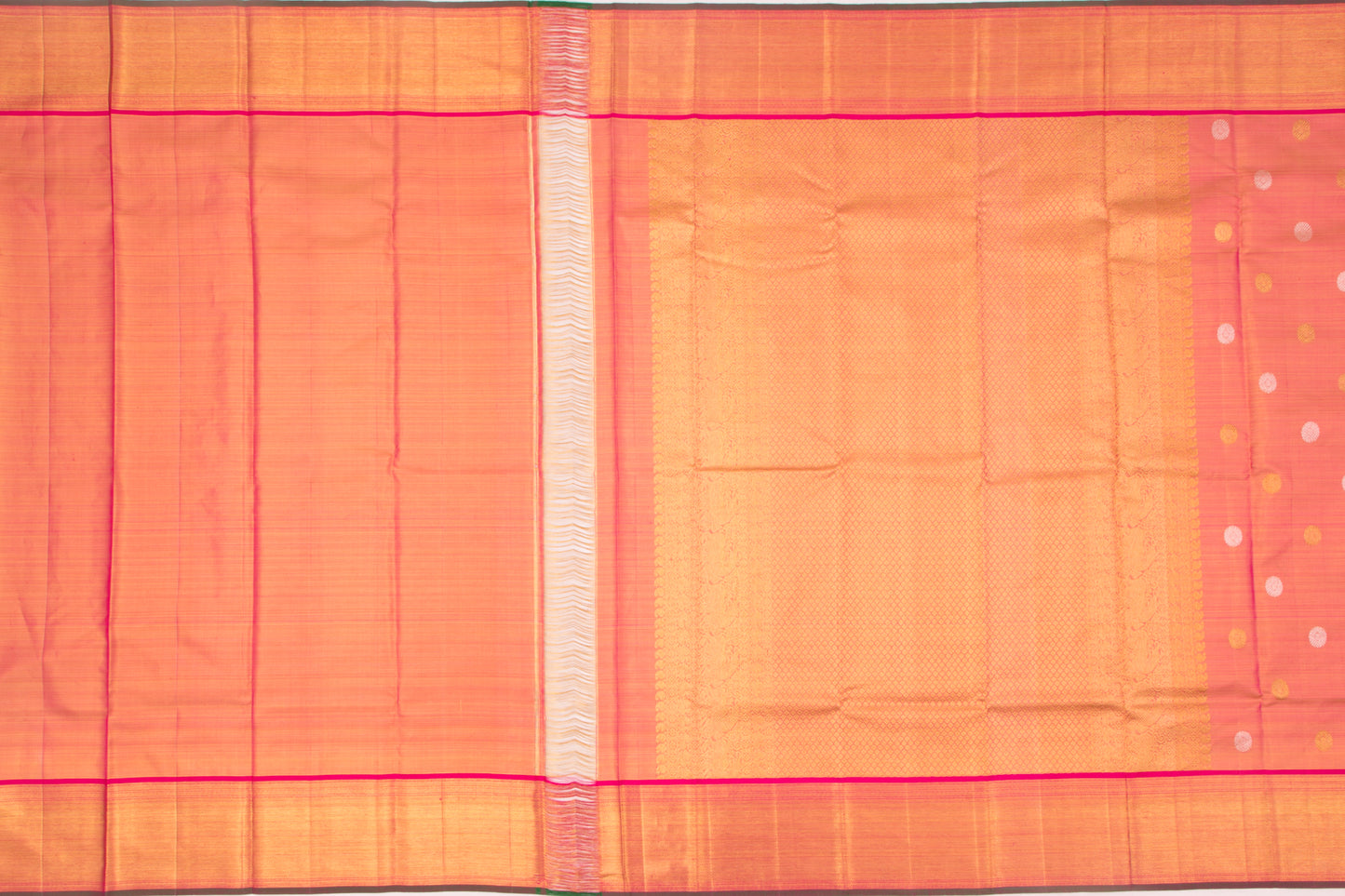 Kanchipuram Silk Kalanetha Butta Pink Saree