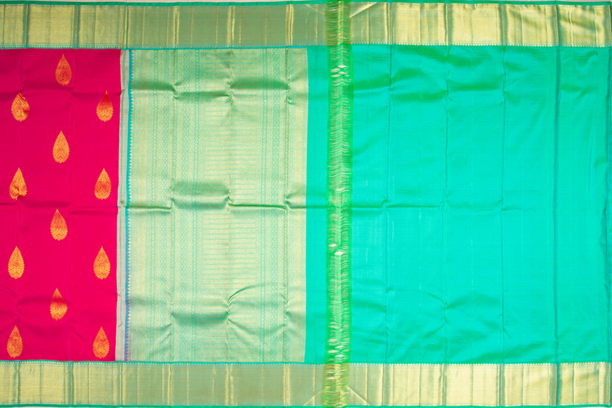 Kanchipuram Silk Butta PInk Saree