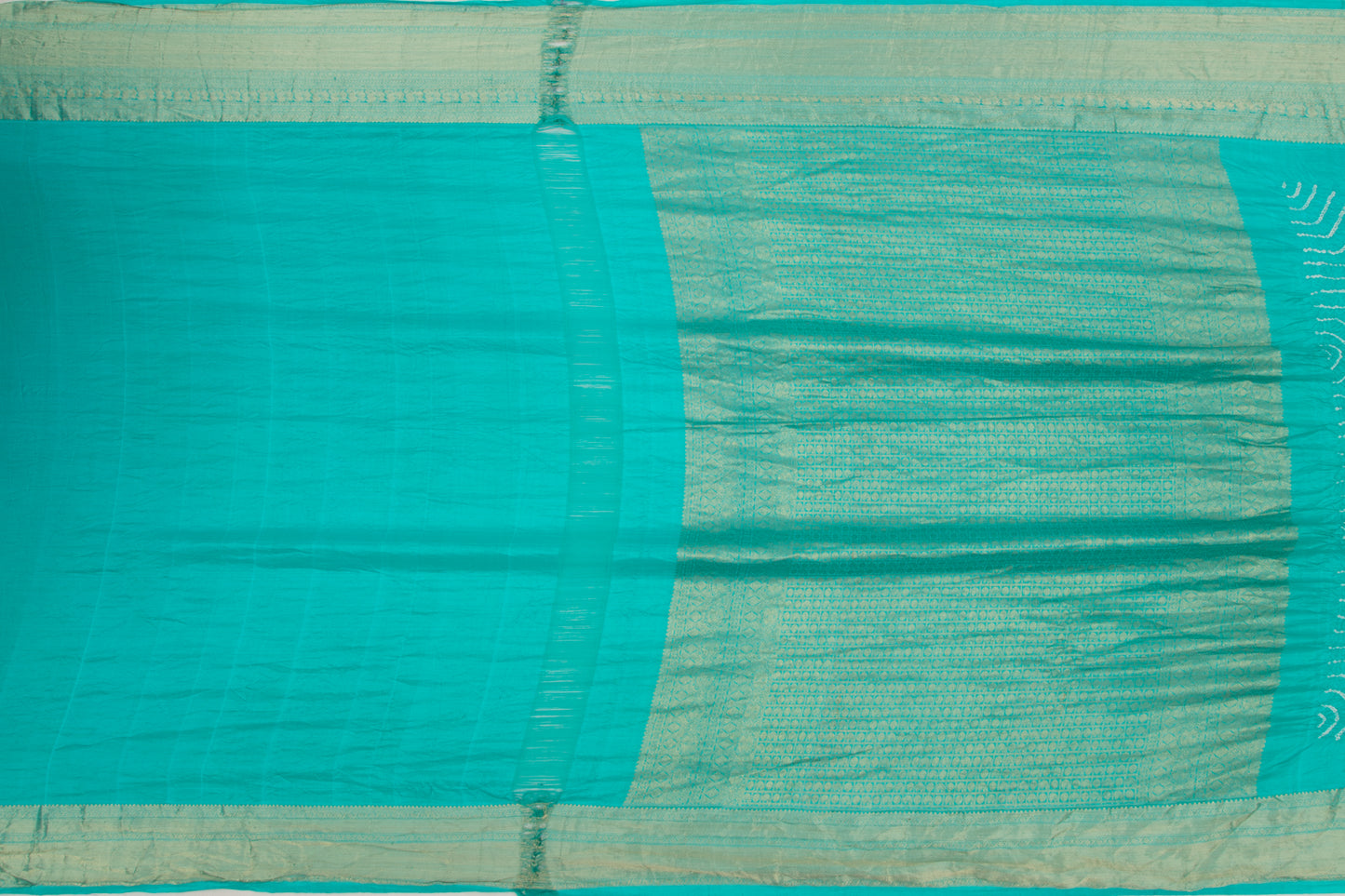 Kanchipuram Silk Bandhani Blue Saree