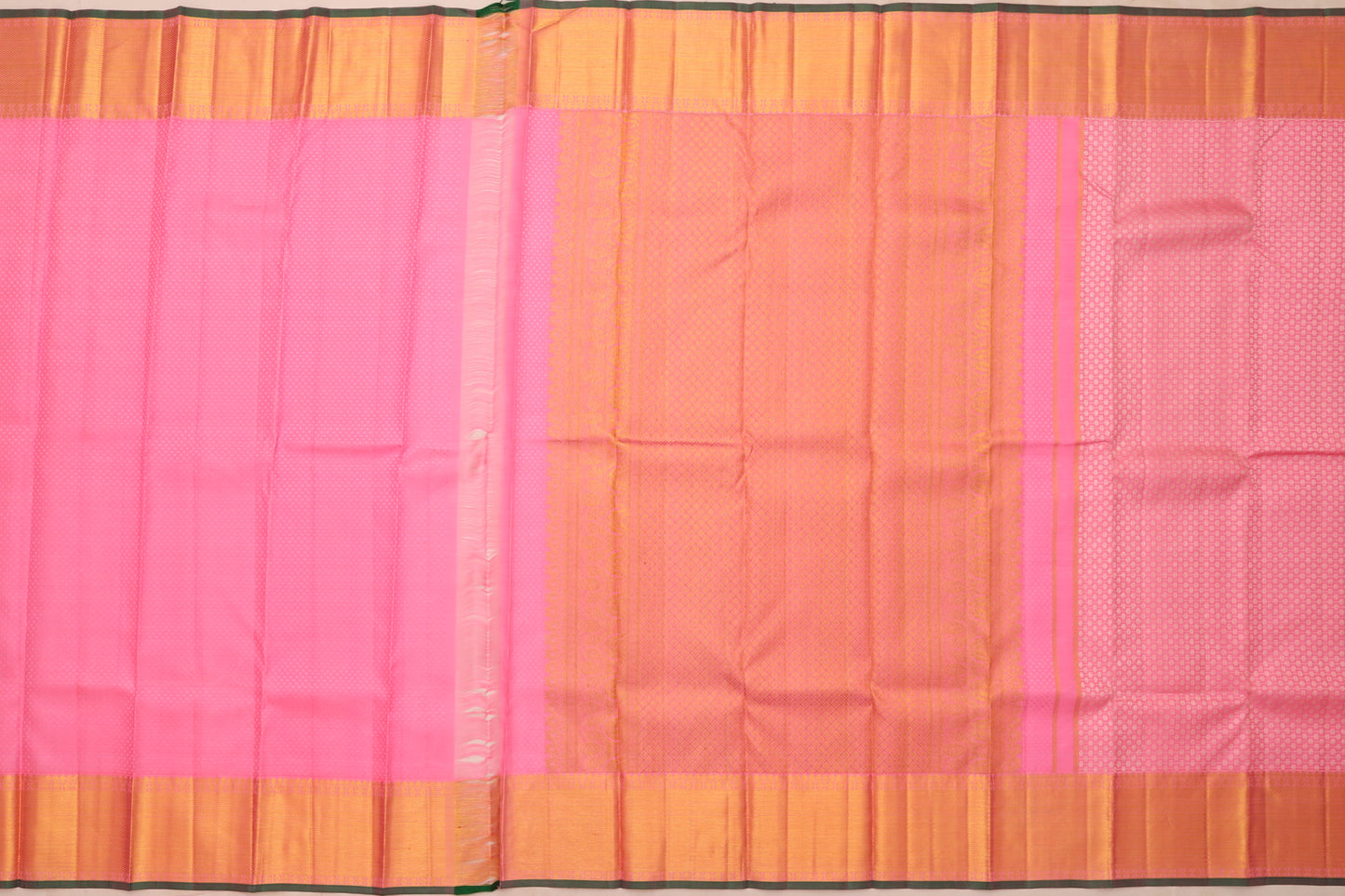 Kanchipuram Silk Brocade Pastel Pink Saree