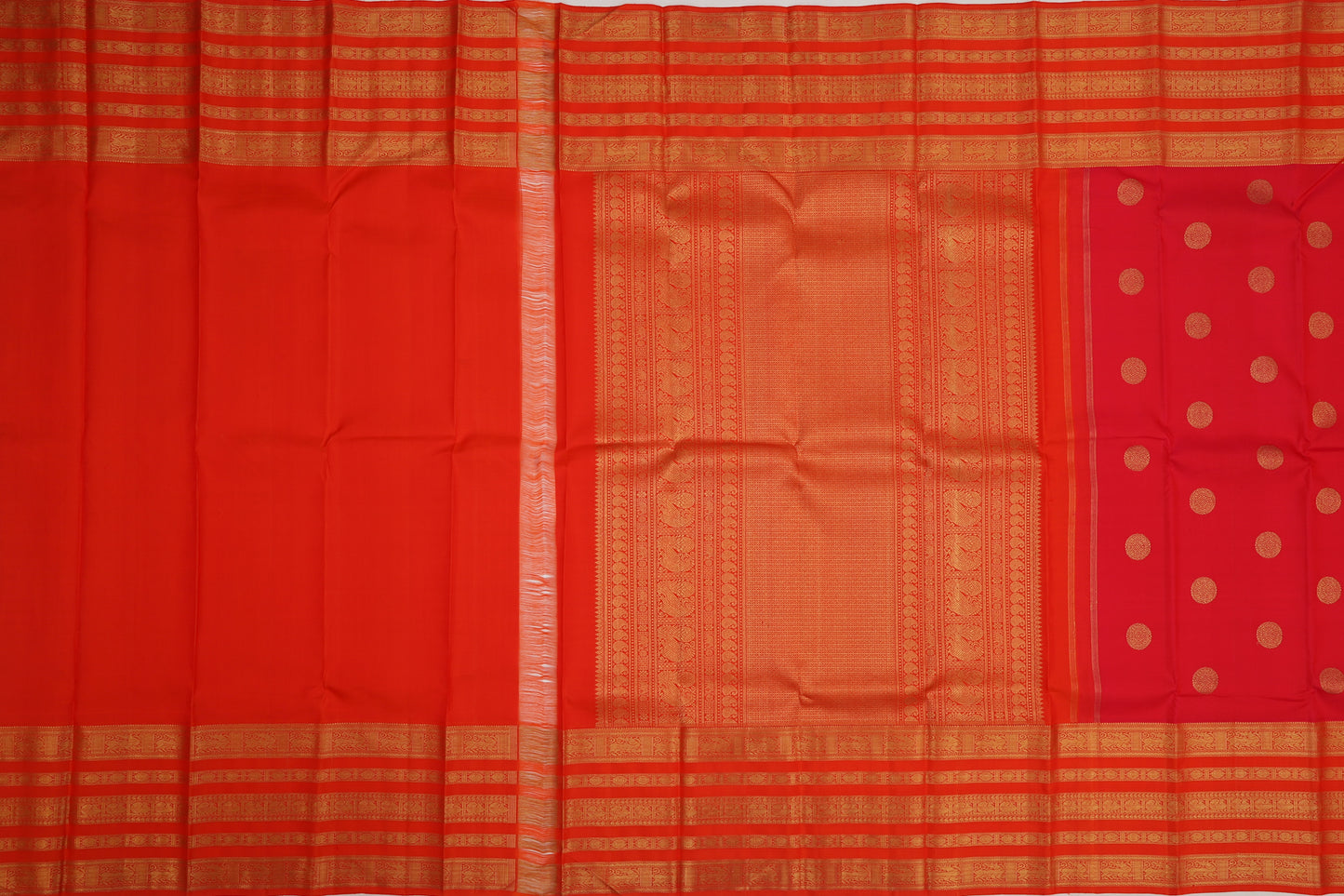 Kanchipuram Silk Butta Red Saree