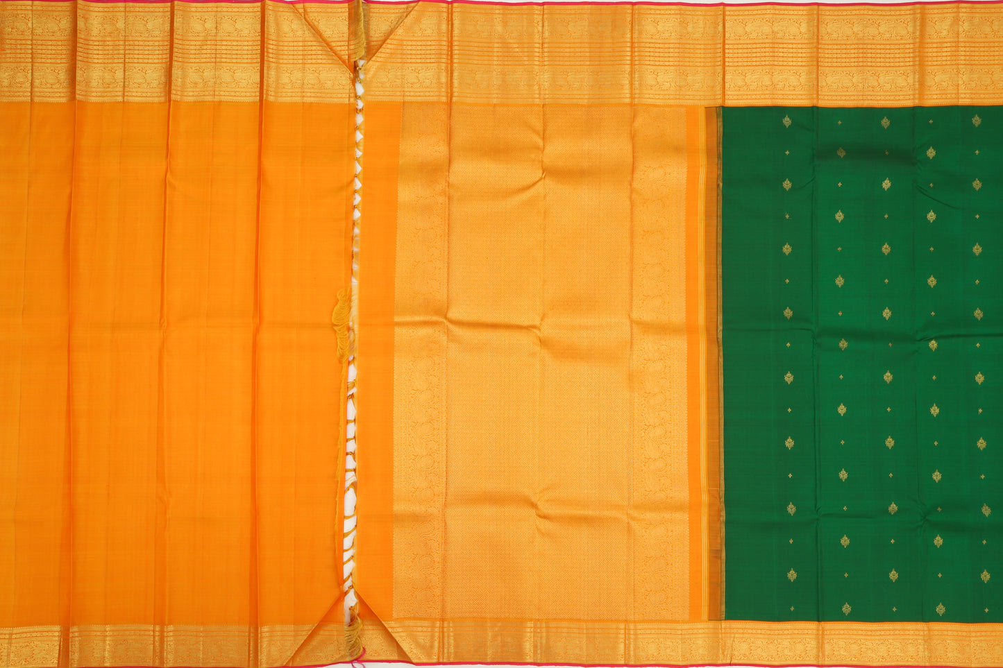 Kanchipuram Silk Butta Green Saree
