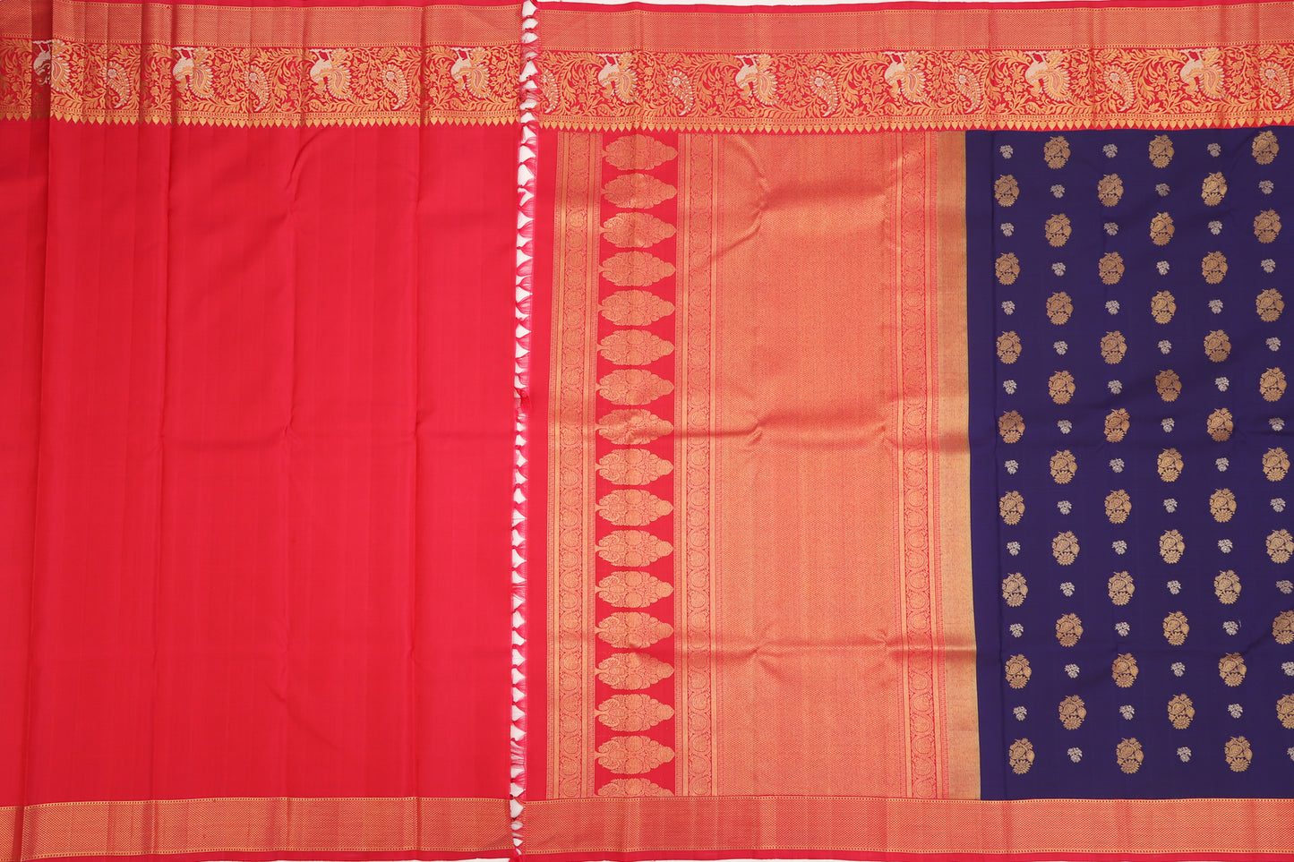 Kanchipuram Silk Butta Blue Saree