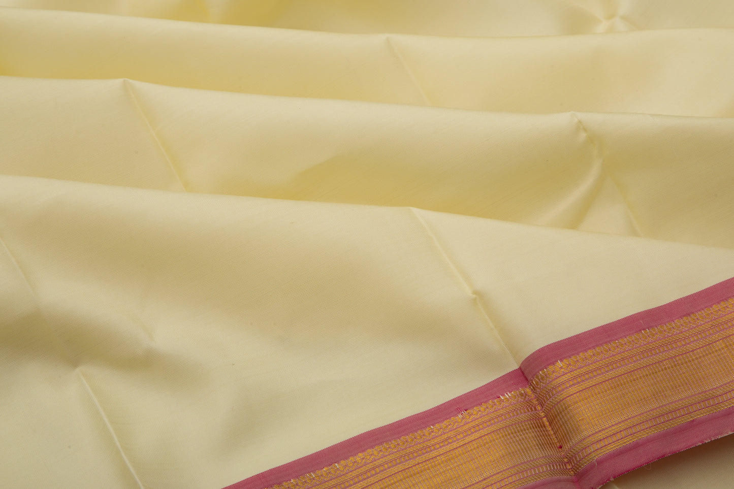 Kanchipuram Pure Silk Plain Cream Dhoti