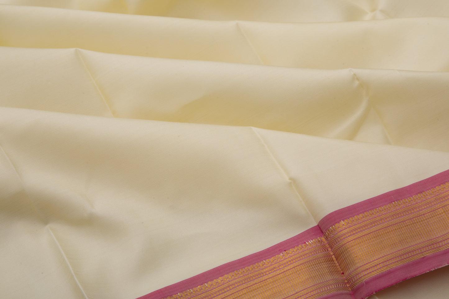 Kanchipuram Pure Silk Plain Off-White Dhoti