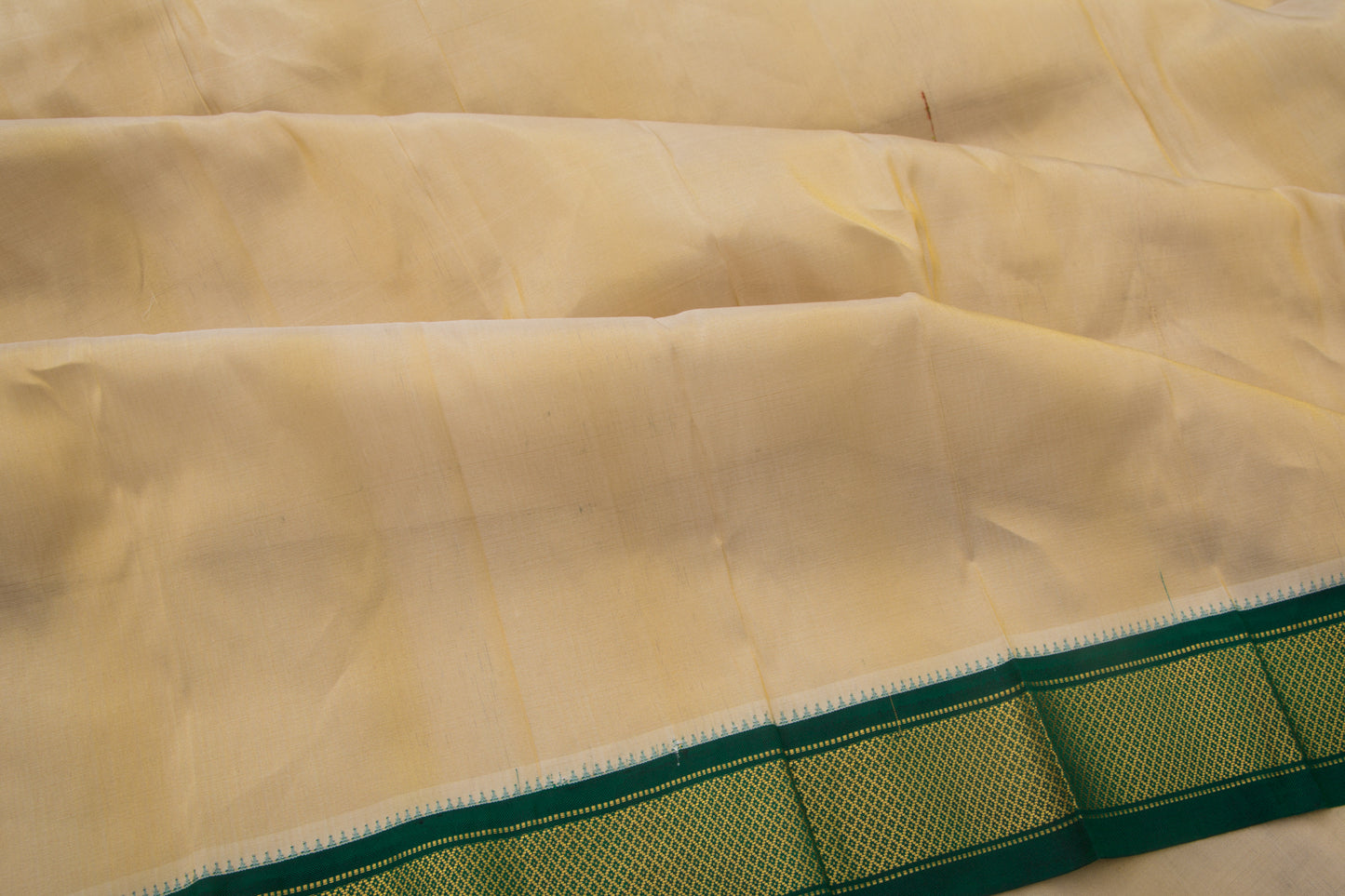 Kanchipuram Pure Silk Tissue Plain Gold Dhoti