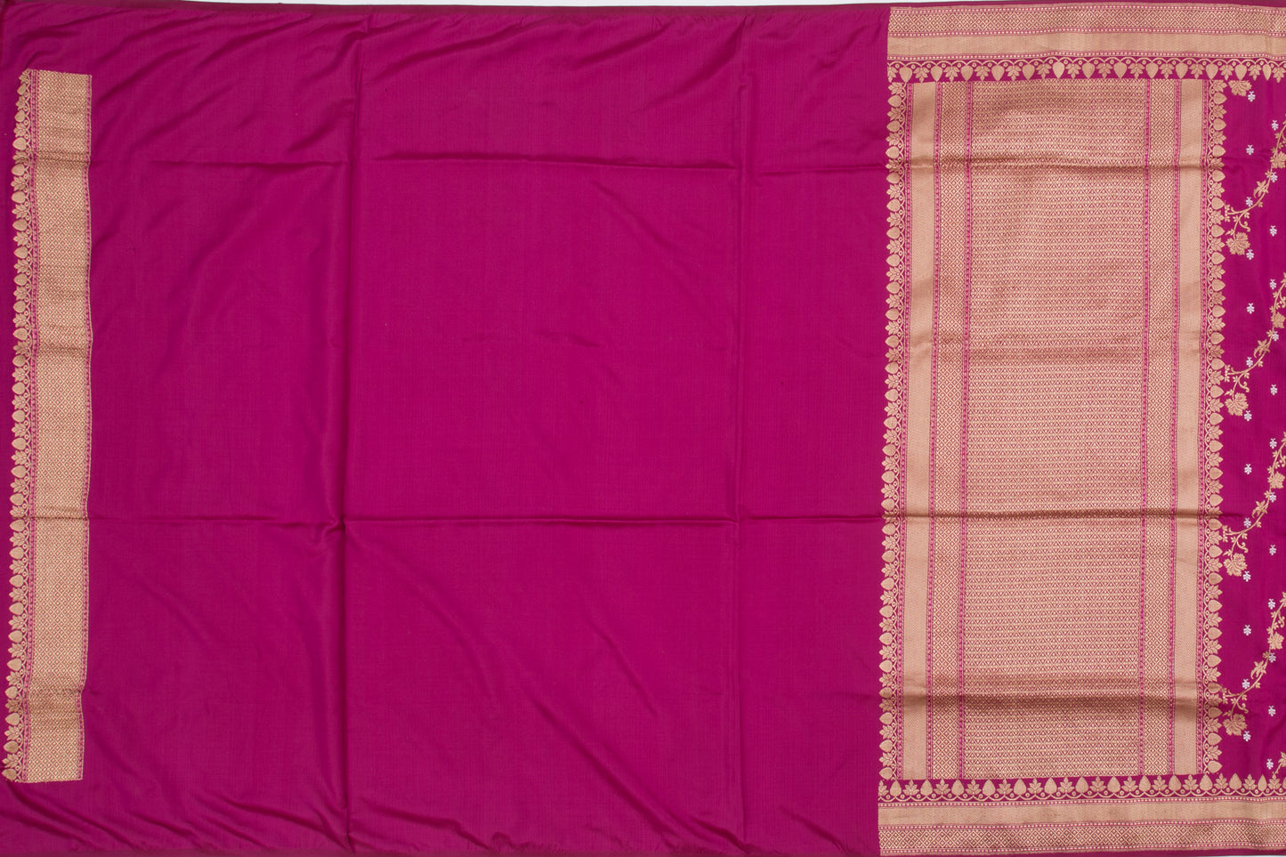 Banarasi Silk Kadwa Jaal Pink Saree