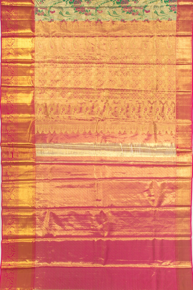 Taranga Kanchi Silk Tissue Gold Saree
