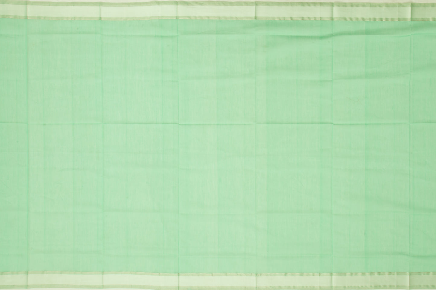 Maheswari Cotton Plain Green Saree