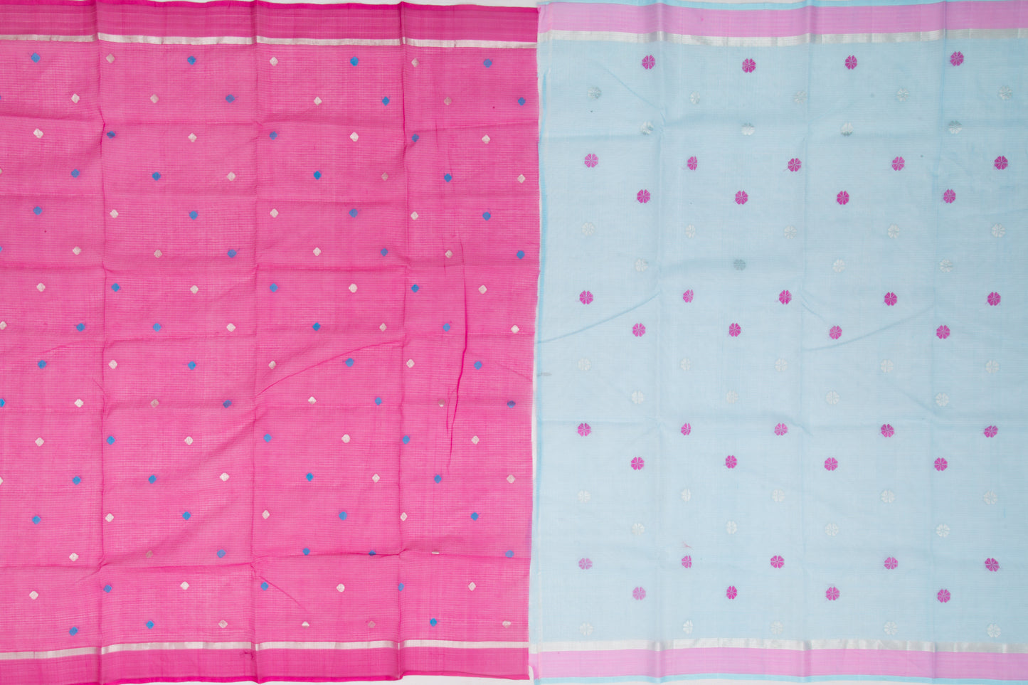 Kota Silk Butta Sky Blue Saree