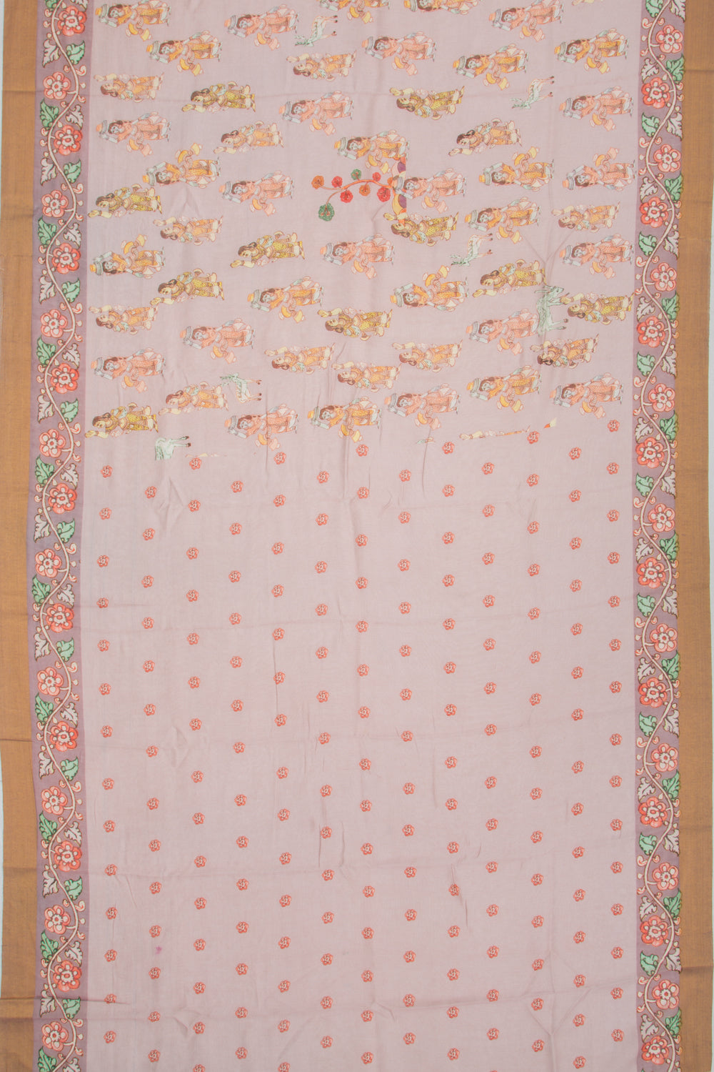 Linen Printed Lilac Saree