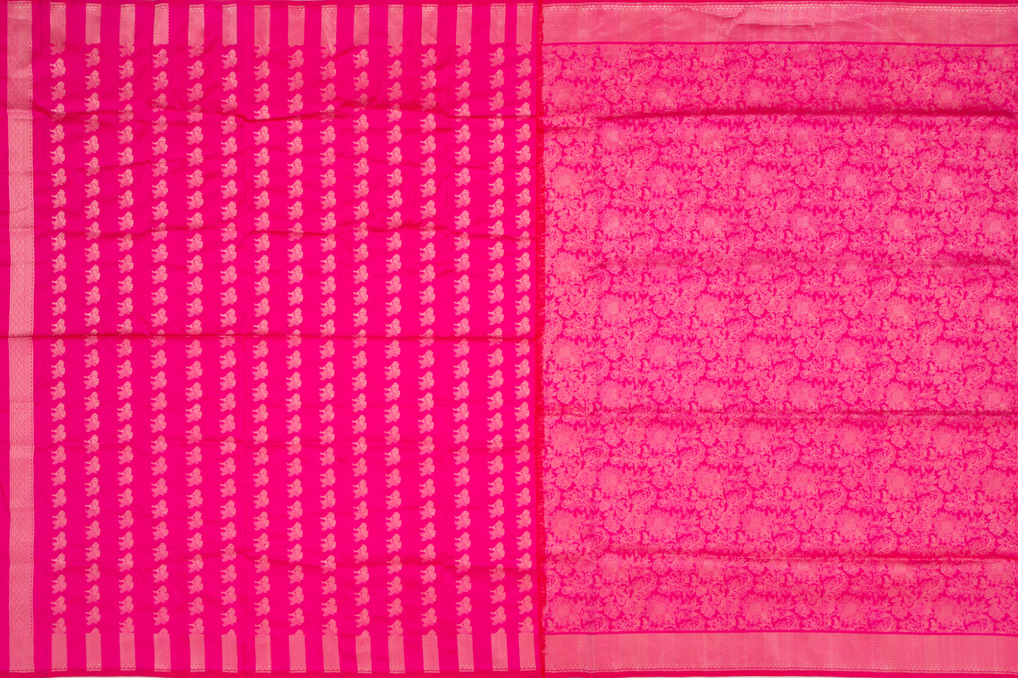 Banarasi Silk Jaal Pink Saree