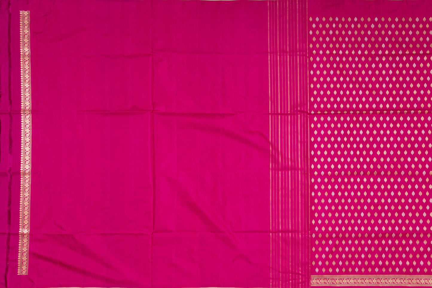 Banarasi Silk Kadwa Butta Pink Saree