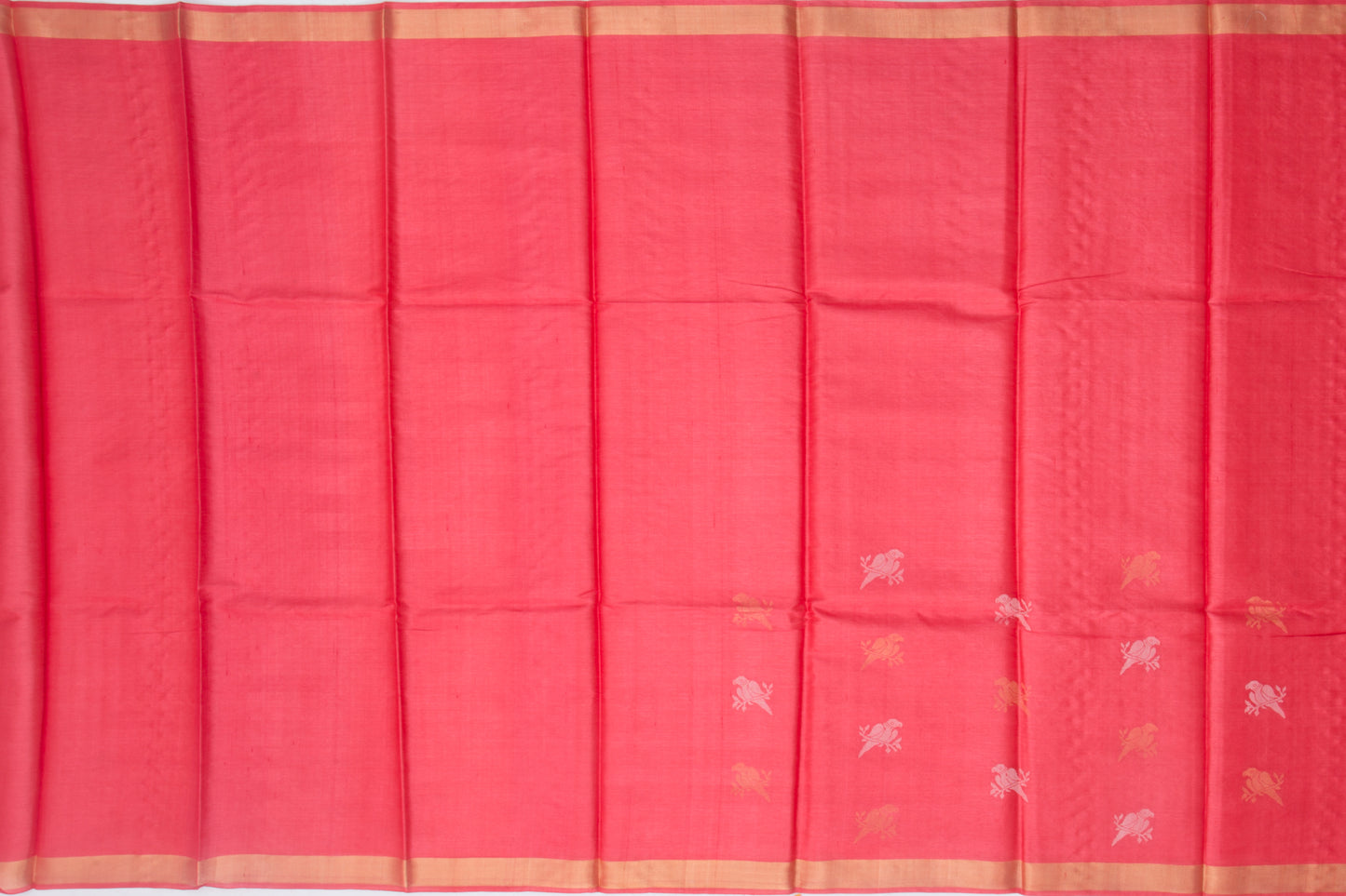 Tussar Butta Pink Saree