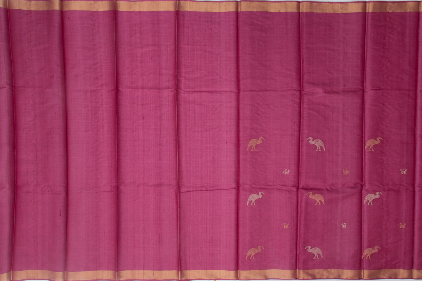 Tussar Butta Purple Saree