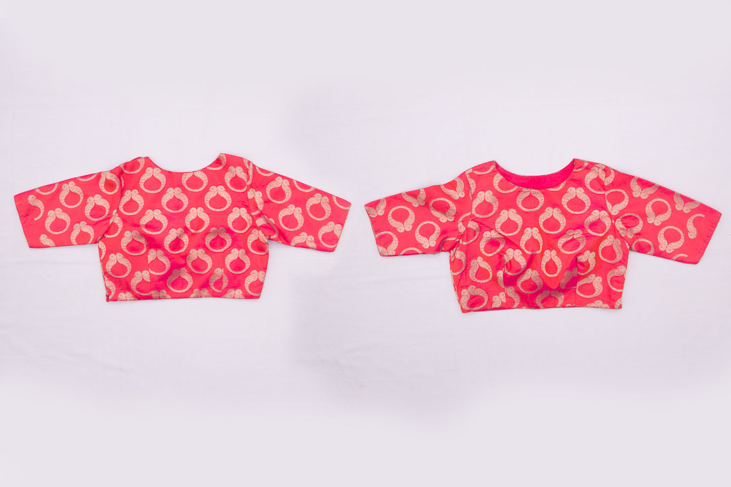 Chanderi Cotton Plain Orange Saree