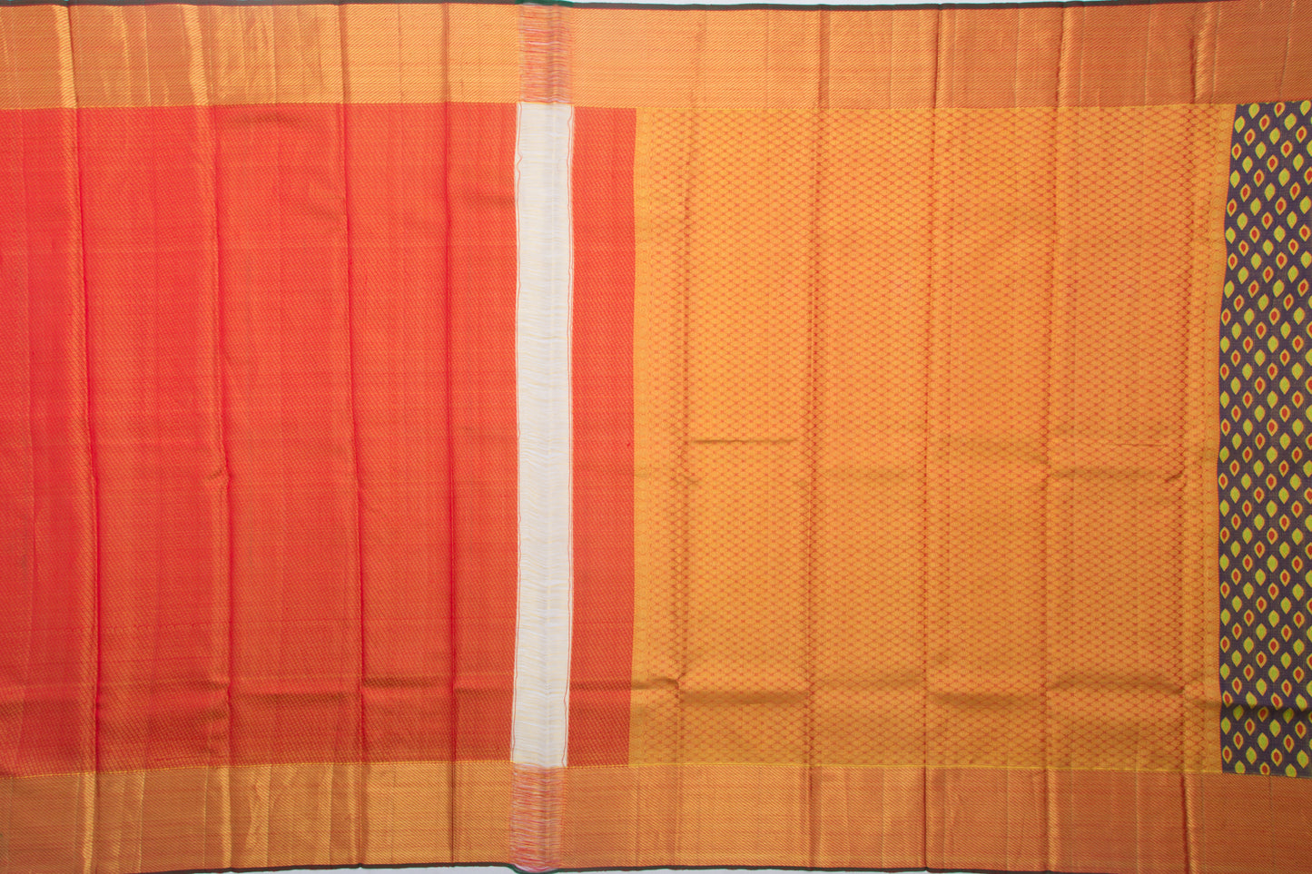 Kanchipuram Silk Tissue Brocade Blue Saree