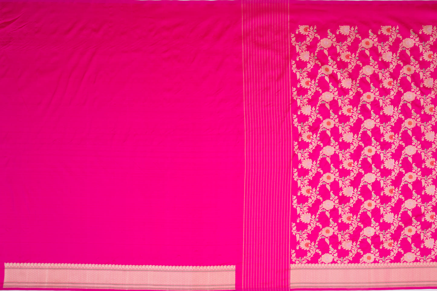 Banarasi Silk Jaal Pink Saree