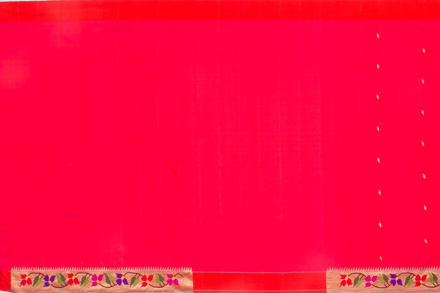 Paithani Silk Butta Pink saree With Morachi Border