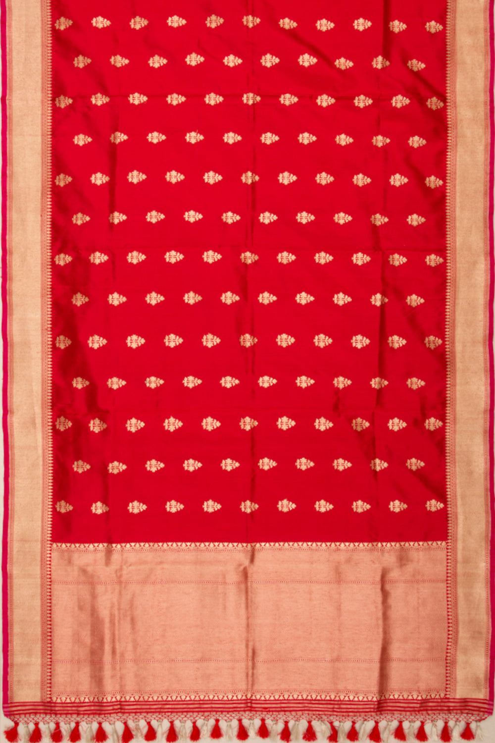 Banarasi Silk Butta Red Dupatta