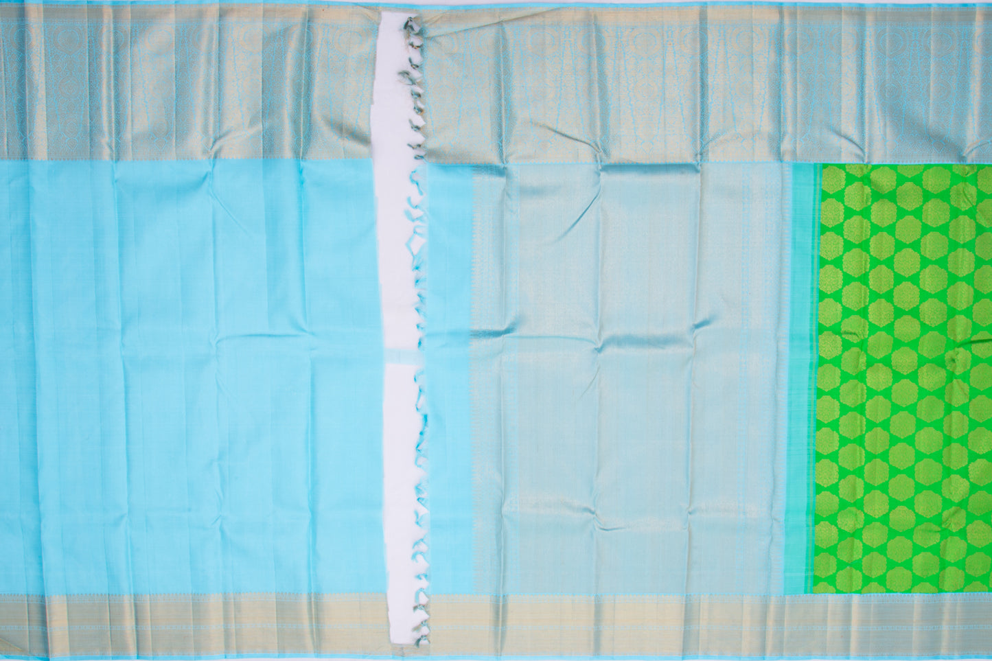 Kanchipuram Silk Butta Green Saree