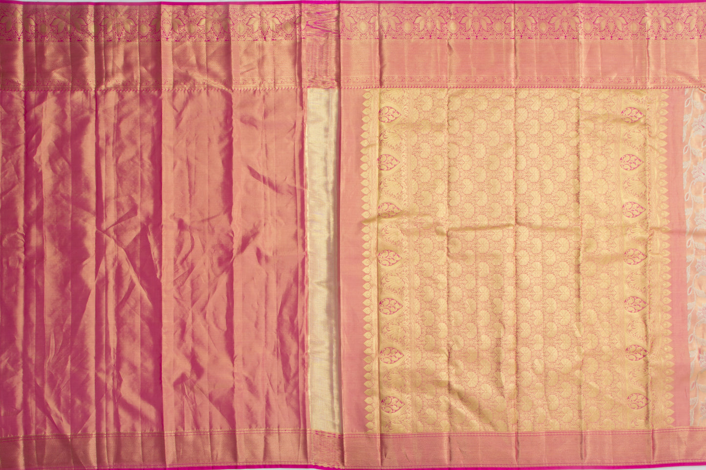 Soft Silk Tissue Jaal Pink Saree
