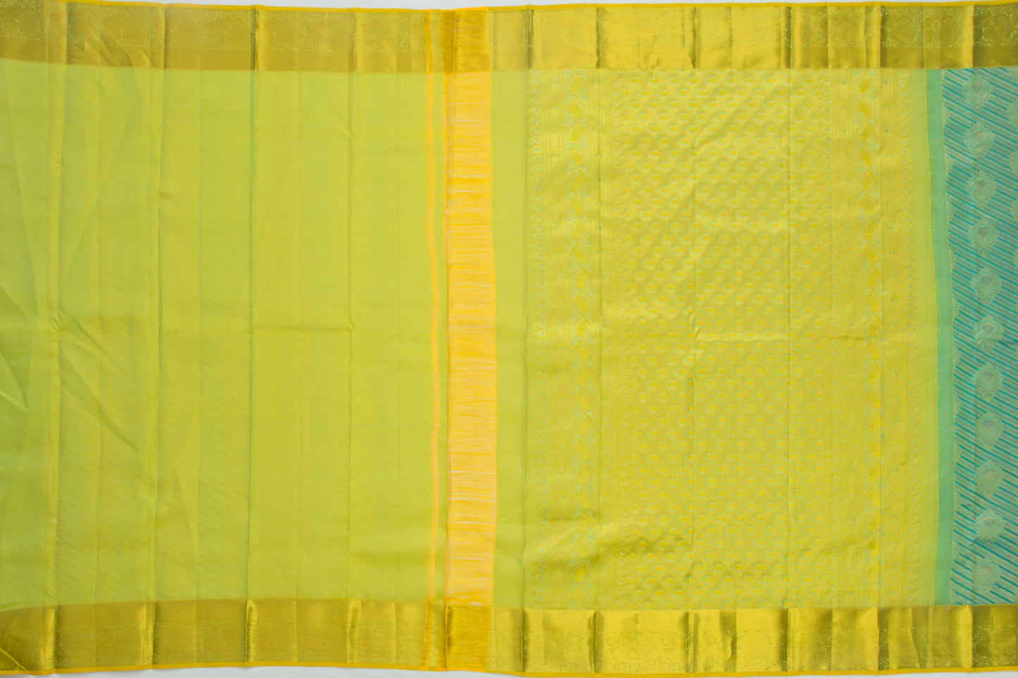 Soft Silk Lines And Butta Blue Saree