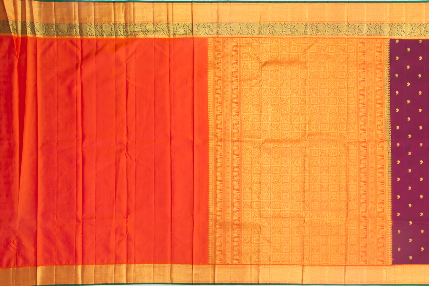 Kanchipuram Silk Butta Purple Saree