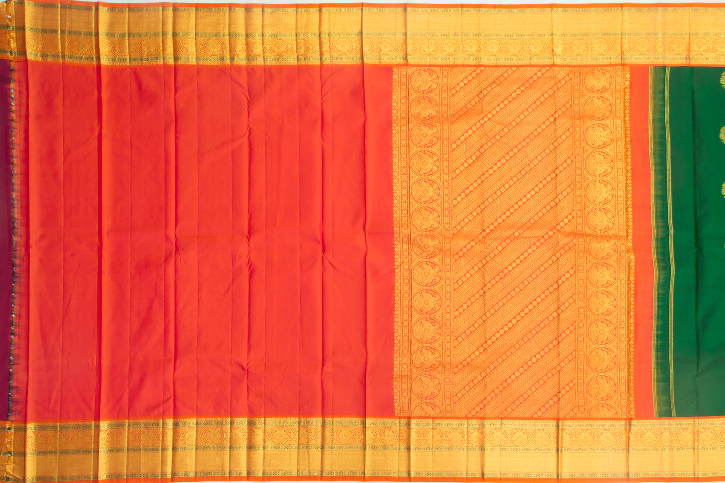 Kanchipuram Silk Butta Green Saree