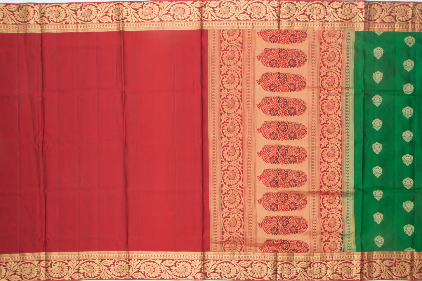 Coimbatore Silk Butta Green Saree