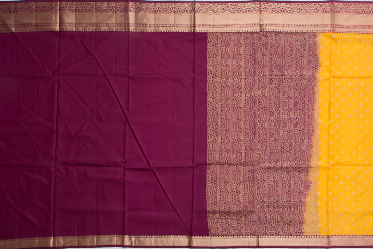 Coimbatore Soft Silk Butta Yellow Saree