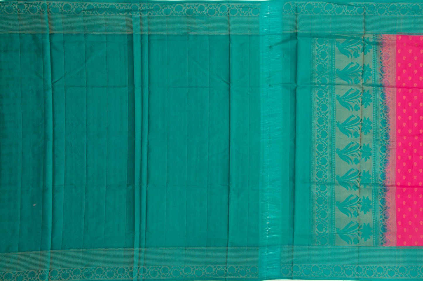 Coimbatore Silk Butta Magenta Pink Saree