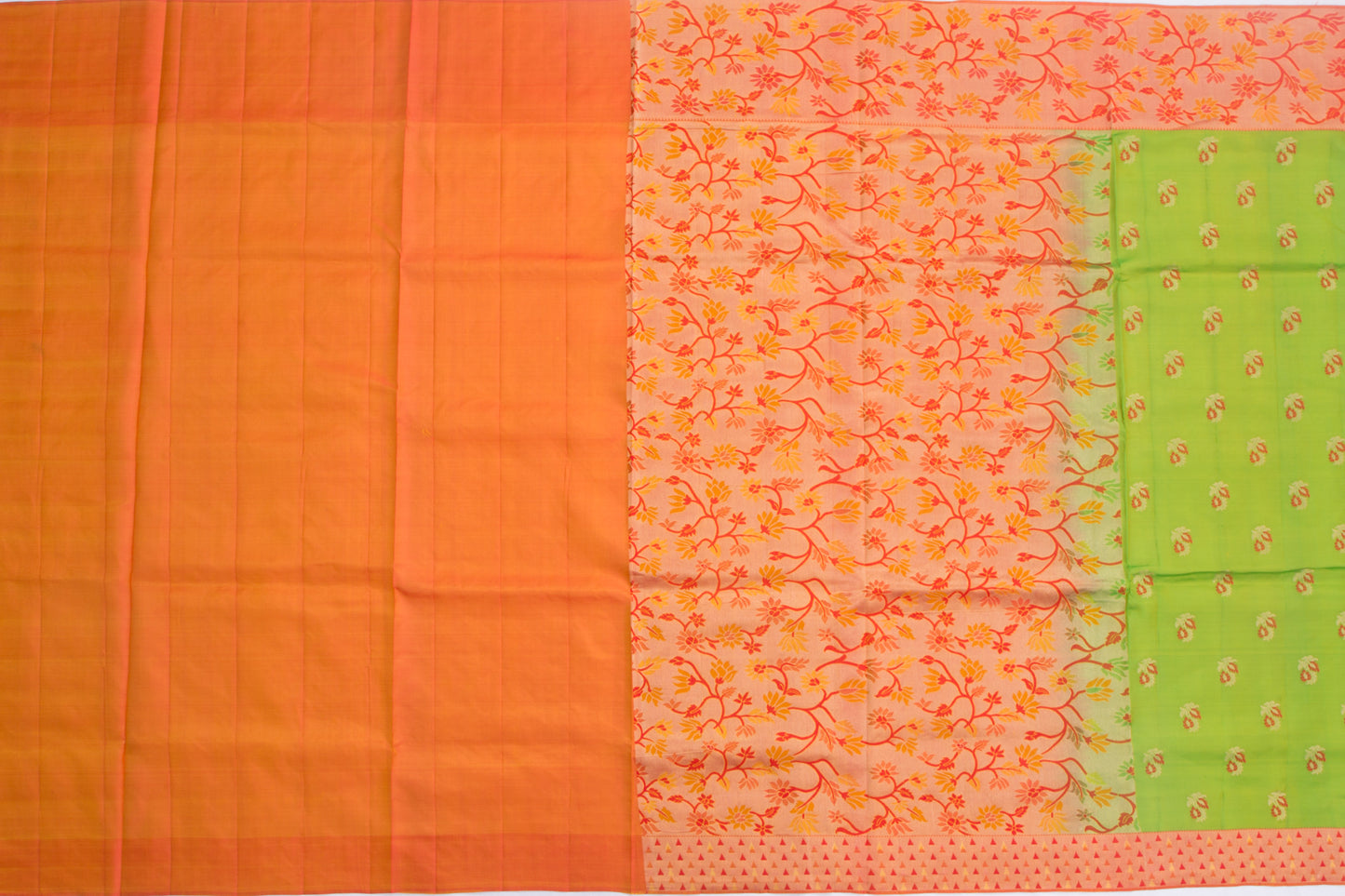 Coimbatore Soft Silk Butta Parrot Green Saree