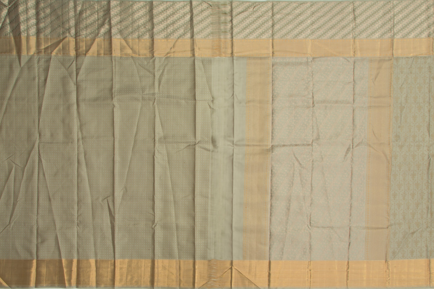 Kanchipuram Silk Jacquard Sage Green Saree