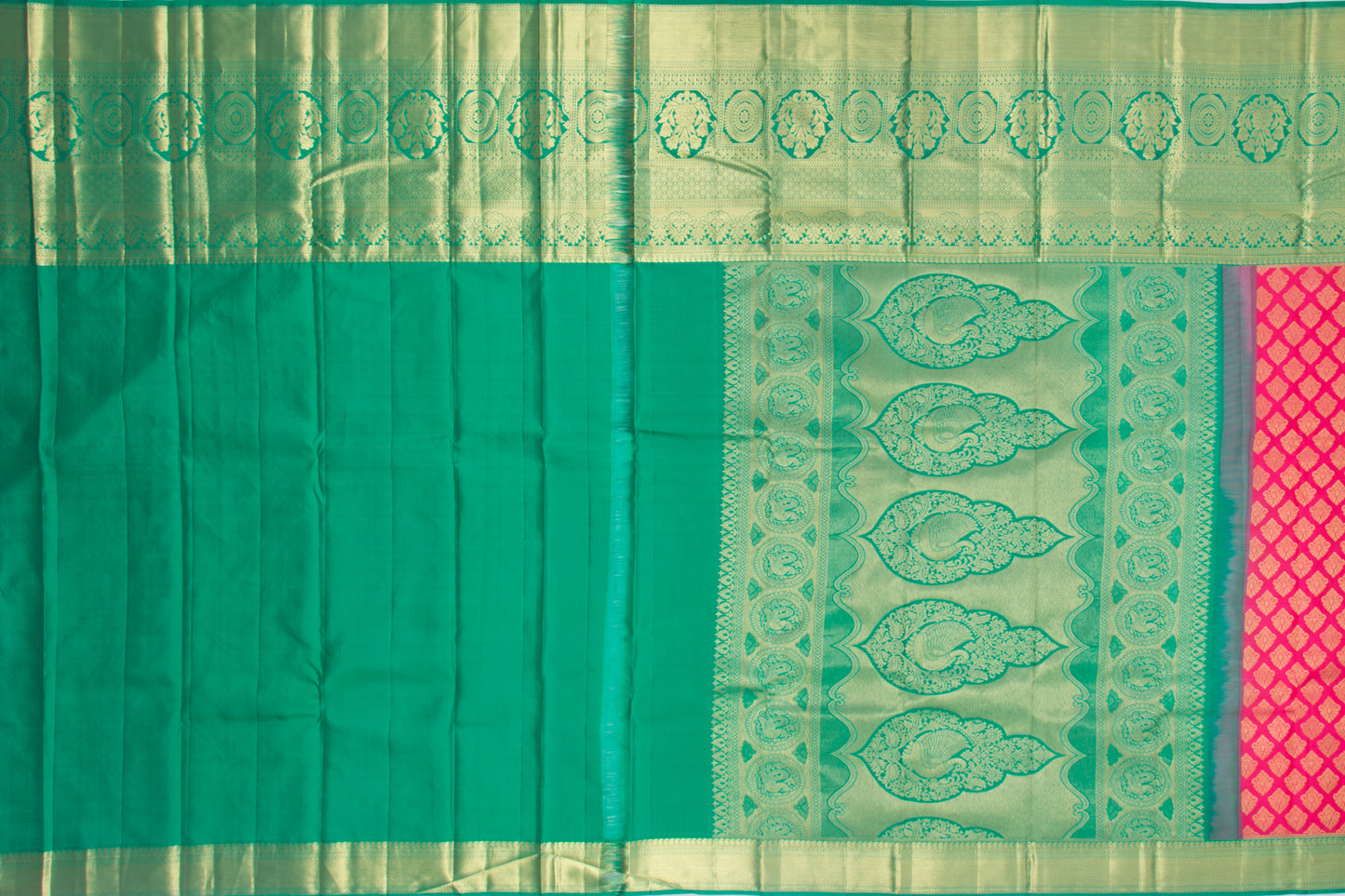 Taranga Kanchi Silk Brocade Pink Saree