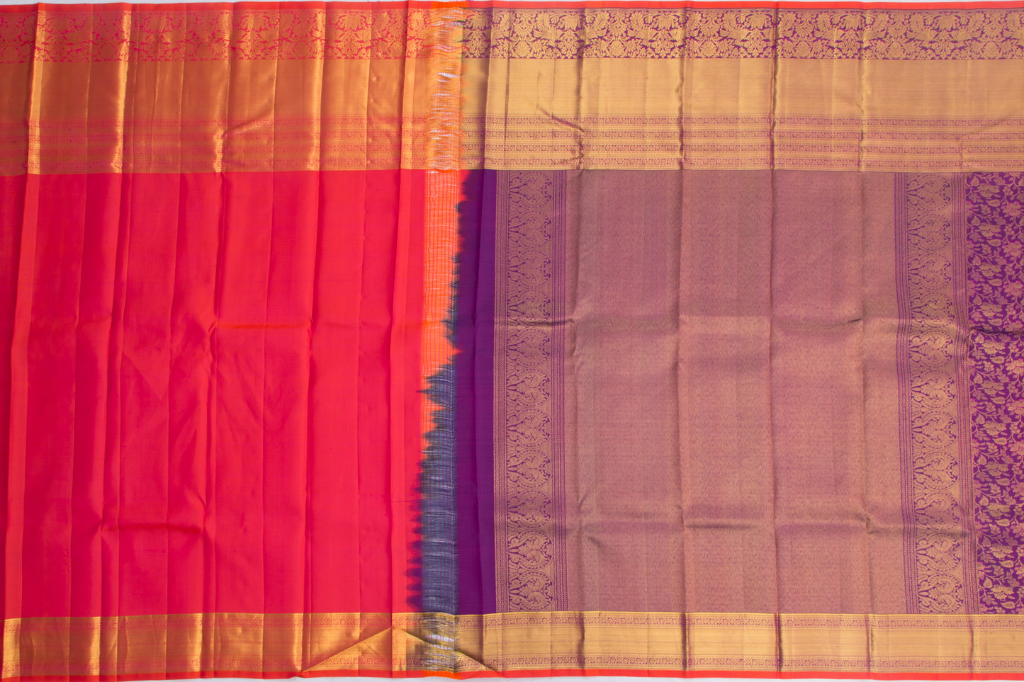 Taranga Kanchi Silk Jaal Purple Saree